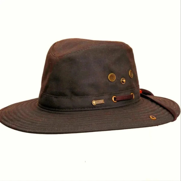 Outback Trading Co River Guide Oilskin Hat - Picture 1 of 7